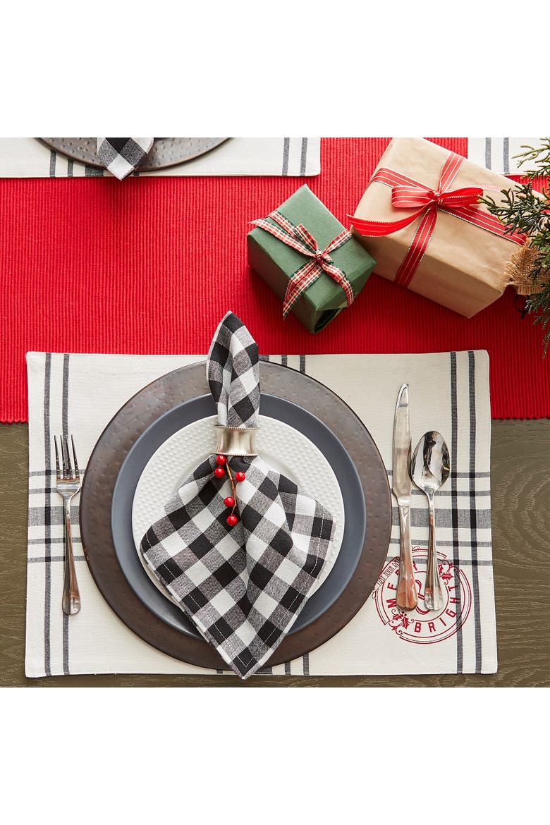Tango Red Ribbed Table Runner, Alternate, color, Tango Red