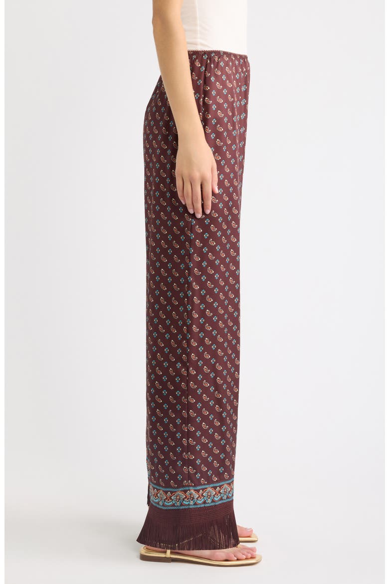 Lavon Fringe Wide Leg Silk Blend Pants, Alternate, color, DEAUVILLE PAISLEY