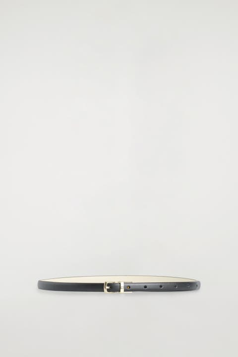 Reversible Slim Leather Belt