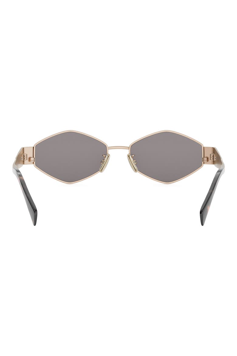 Triomphe 54mm Geometric Sunglasses, Alternate, color, SHINY ROSE GOLD / SMOKE