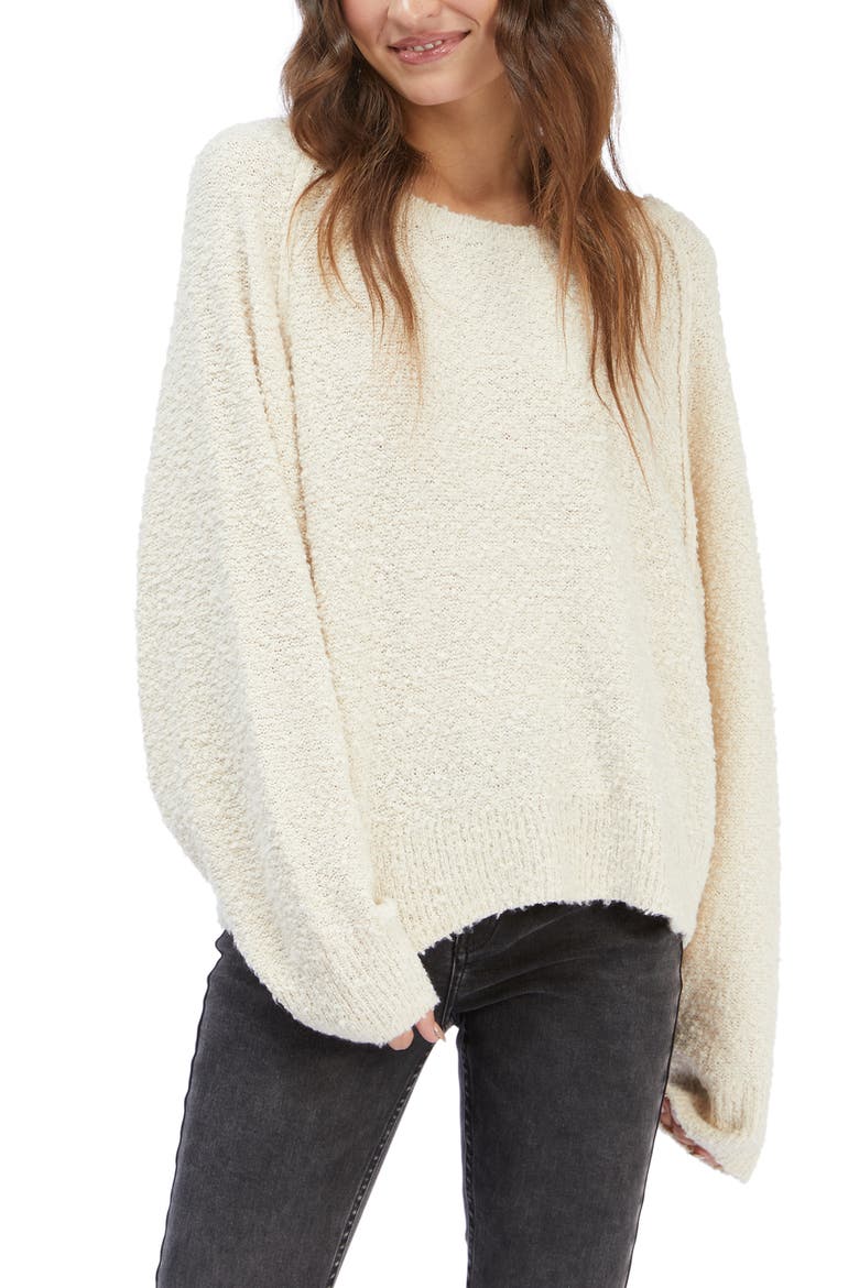 Early Morning Relaxed Fit Sweater, Main, color, TAPIOCA