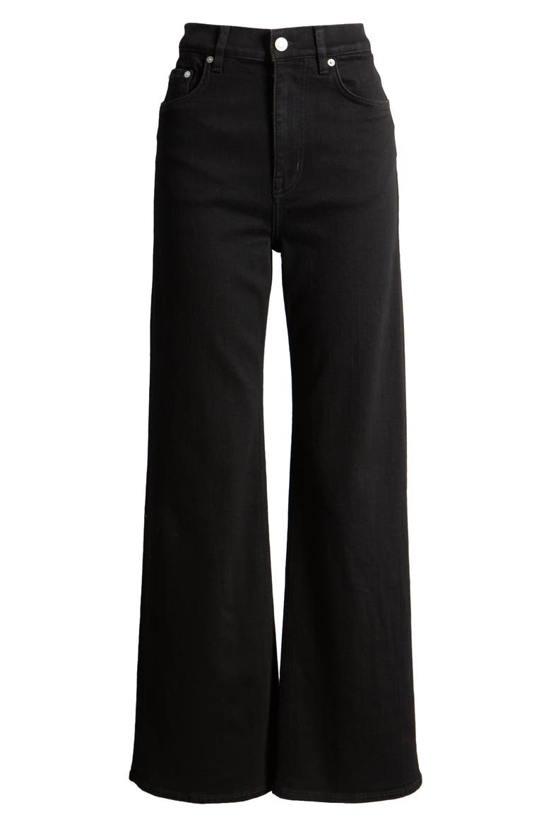 Wide Leg Jeans, Alternate, color, RINSE BLACK