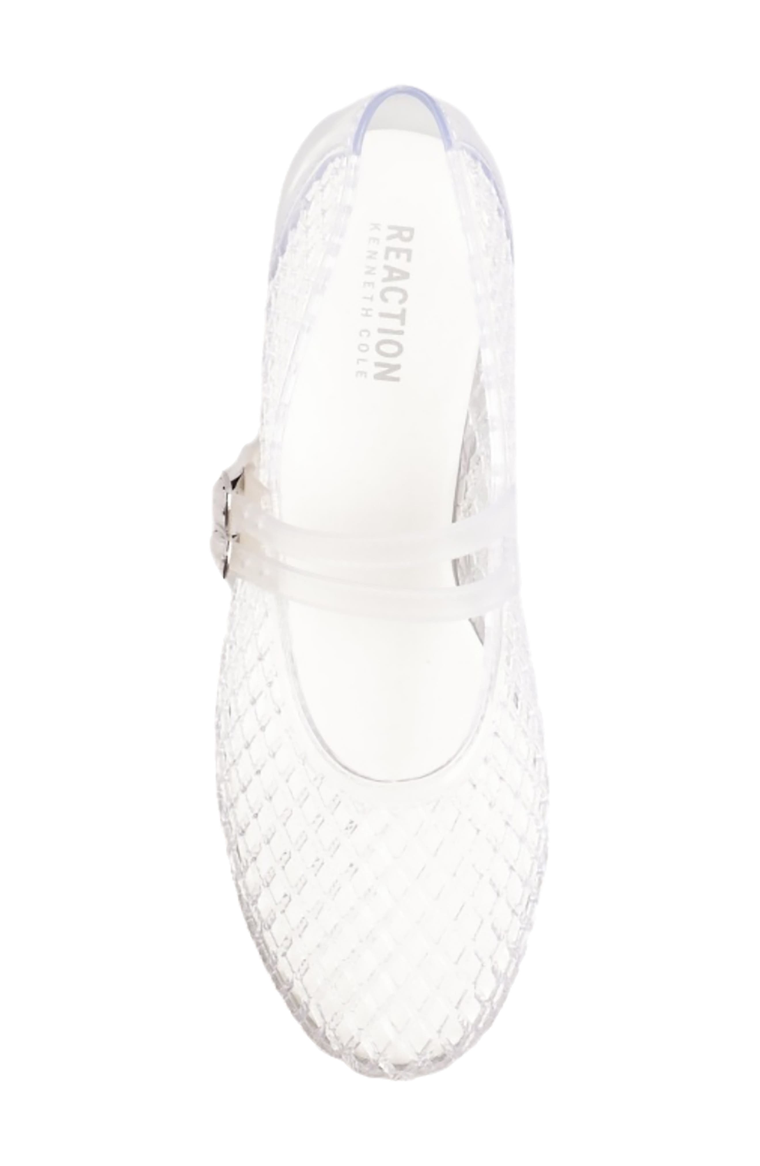 Malibu Mesh Mary Jane Flat, Alternate, color, CLEAR