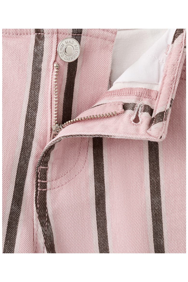 Striped Low Waist Wide Leg Jeans, Alternate, color, PASTEL PINK
