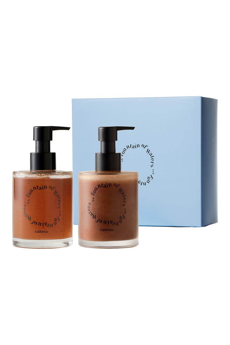 Cactus Hotel Scrub Care 2-Piece Gift Set, Main, color, BROWN