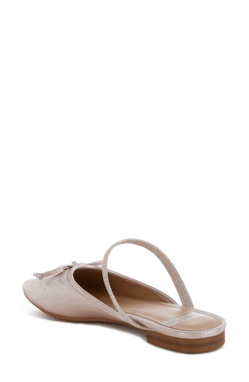 Rag & Co Opalia Shimmer Mule In Champagne Gold