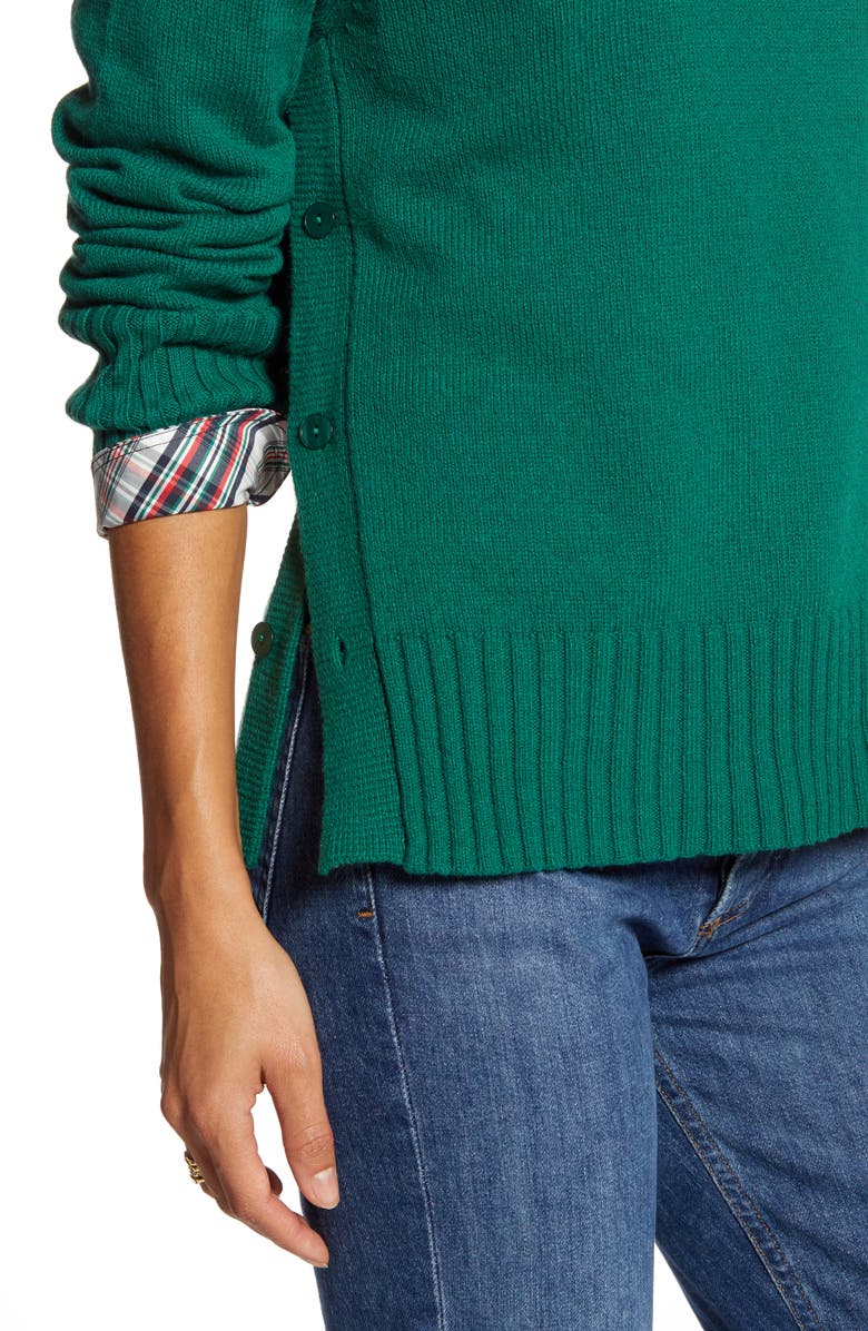 1901 Side Button Sweater, Alternate, color, 