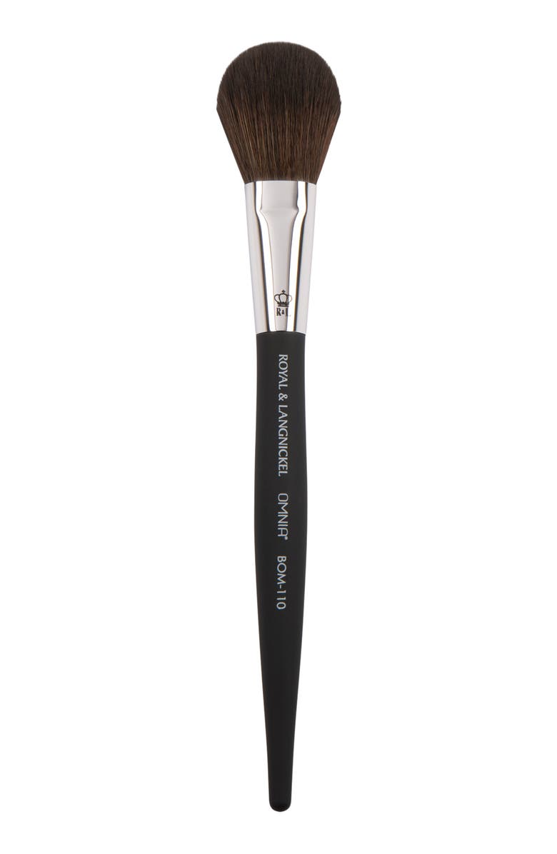 OMNIA Brush Pro Flat Blush Makeup Brush, Main, color, Black