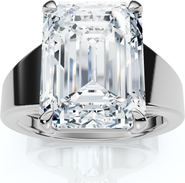 Bliss Diamond Certified 6Ct Emerald Cut Stephanie Diamond Engagement Ring 14k Gold Lab Grown