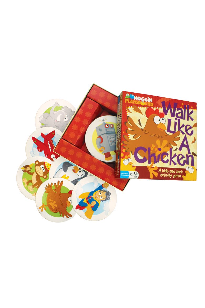 Walk Like A Chicken No Reading Required Hide & Seek Roleplaying Activity Game, Alternate, color, Multicolored