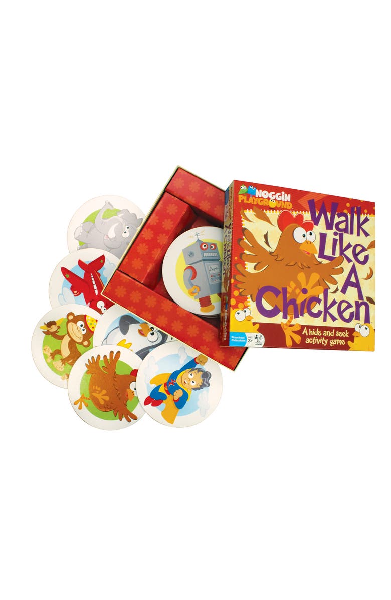 Outset Walk Like A Chicken No Reading Required Hide & Seek Roleplaying Activity Game, Alternate, color, Multicolored