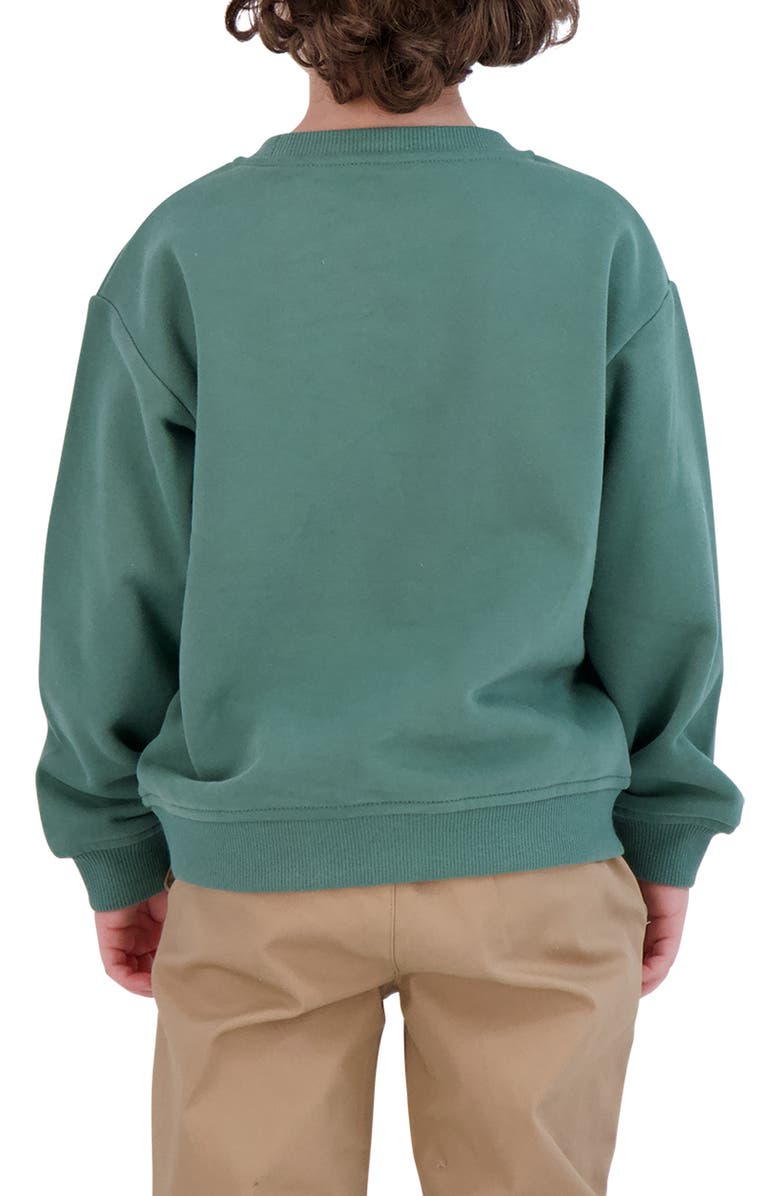 Andy & Evan Kids' Chenille NY Sweatshirt, Alternate, color, Green Ny