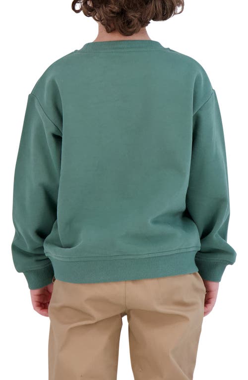 Andy & Evan Kids' Chenille Ny Sweatshirt In Green