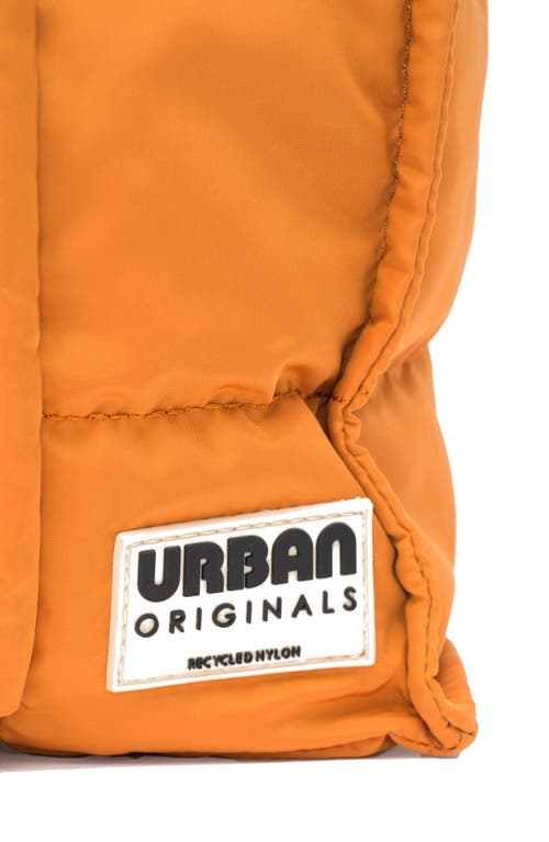 Urban Originals Palm Quilted Recycled Nylon Tote In Tan