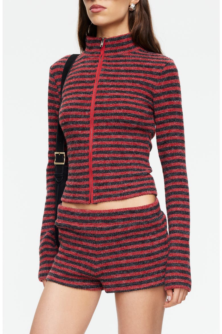Apex Knit Jacket, Alternate, color, CRIMSON STRIPE