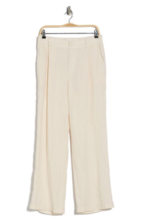 Pleated Front Linen Pants