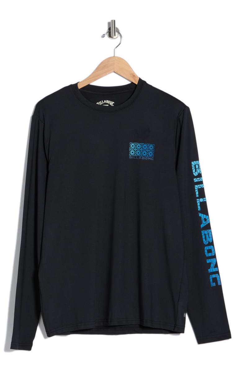 Billabong Fracture UPF 50+ Sun Shirt, Alternate, color, Black