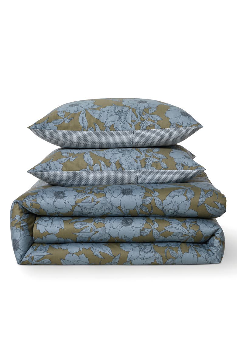 Ted Baker Mood Floral Comforter & Pillow Shams Set, Main, color, Blue