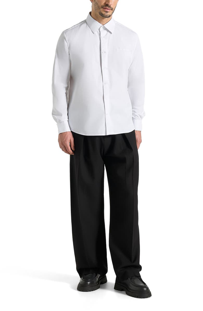 Manière De Voir Chris Signature Tailored Long Sleeved Shirt, Main, color, White