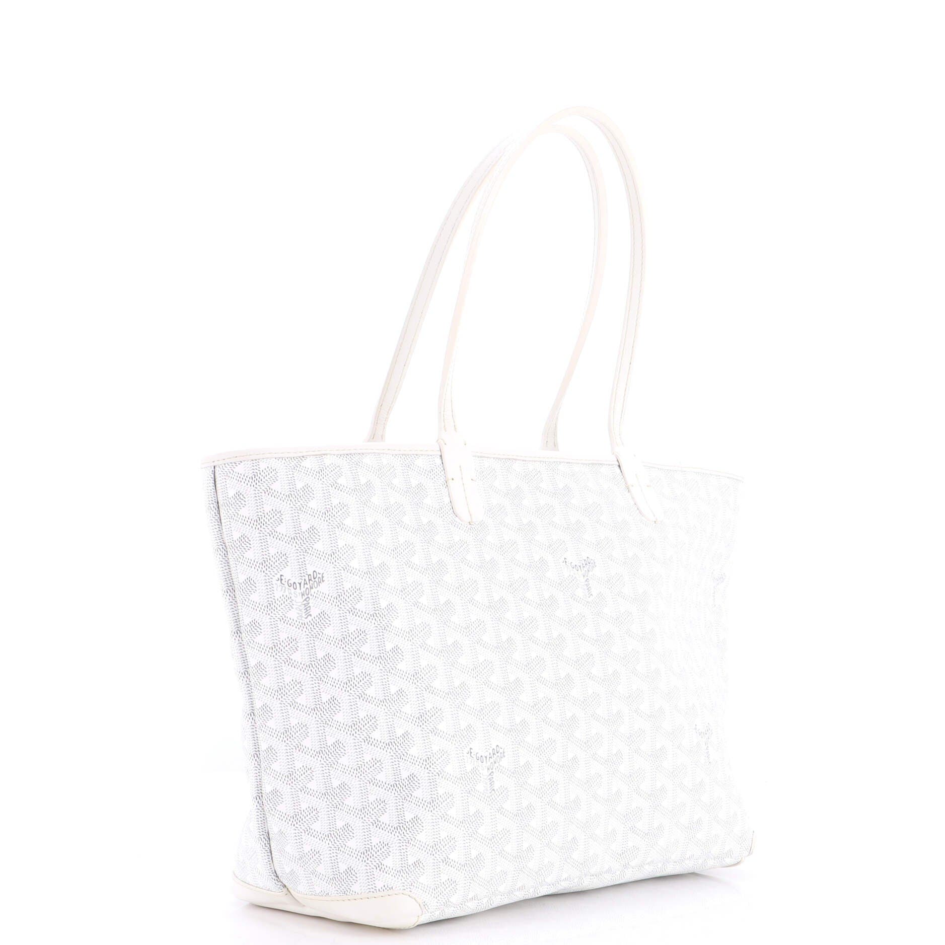 Pre-Owned Goyard Artois Tote Coated Canvas PM, Alternate, color, White