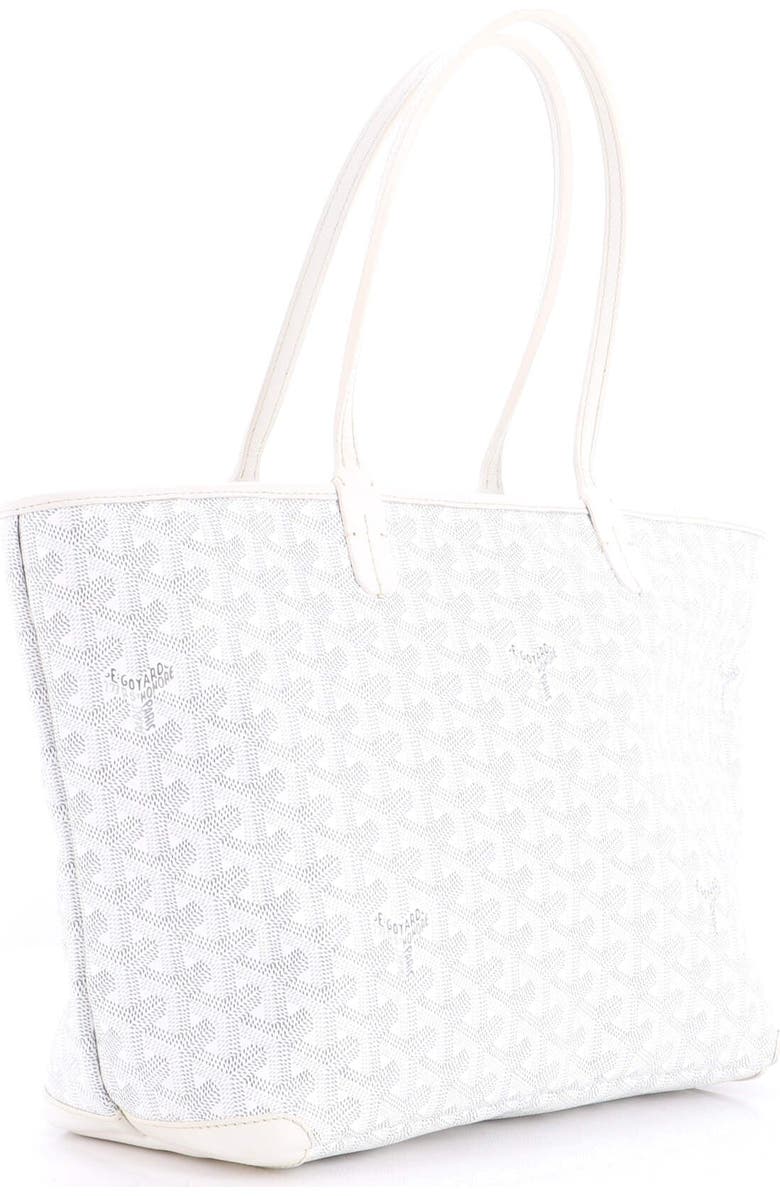 Pre-Owned Goyard Artois Tote Coated Canvas PM, Alternate, color, White