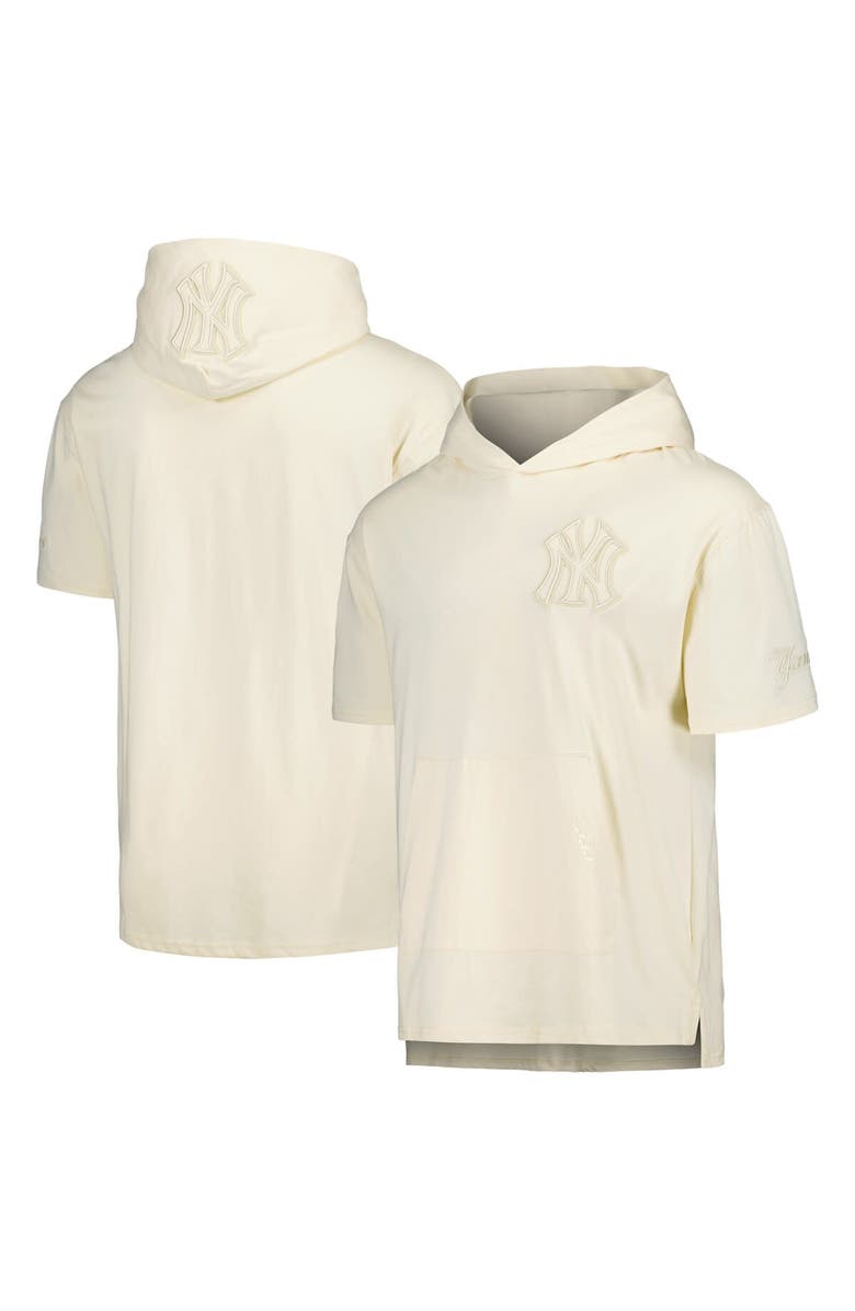PRO STANDARD Men's Pro Standard Cream New York Yankees Neutral Hoodie T-Shirt, Alternate, color, Cream