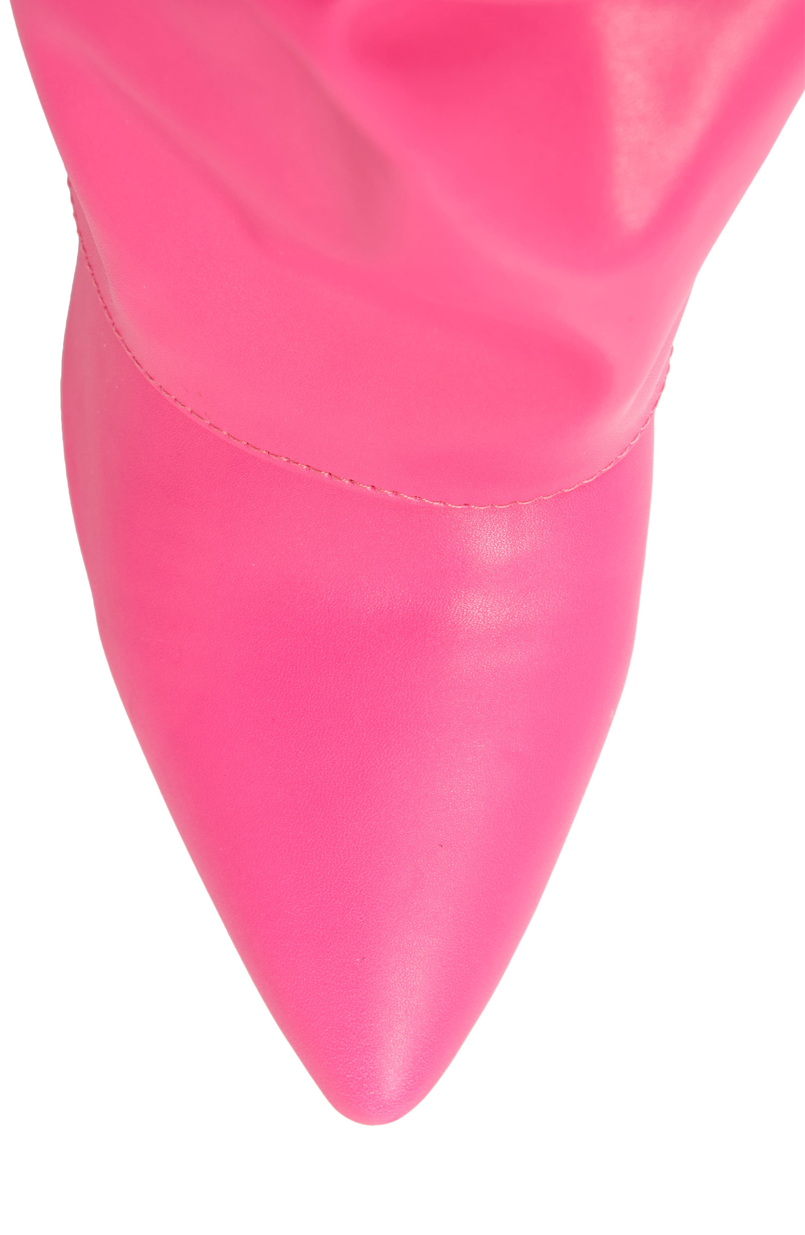 Zumma Foldover Slouch Pointed Toe Wedge Boot, Alternate, color, PINK