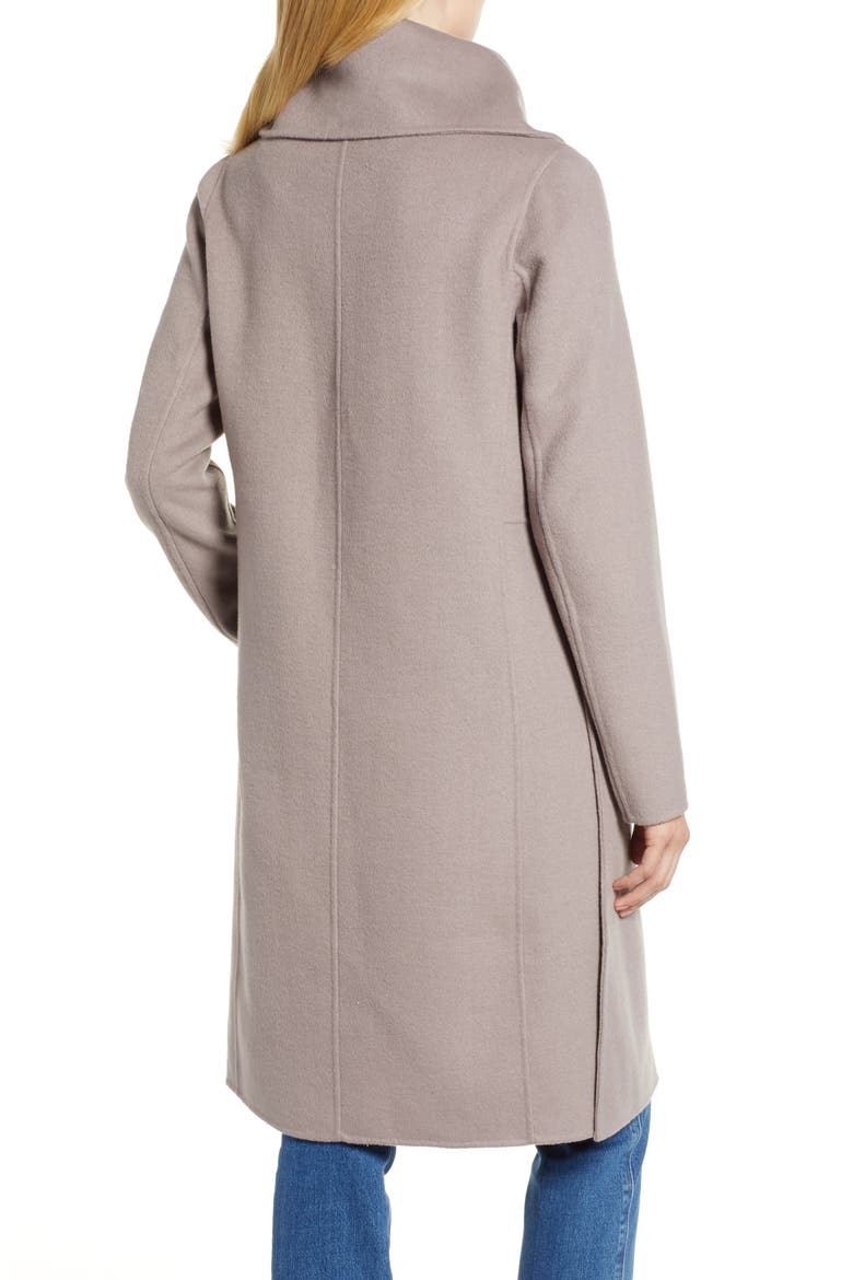 Double Faced Shawl Coat, Alternate, color, DUSK