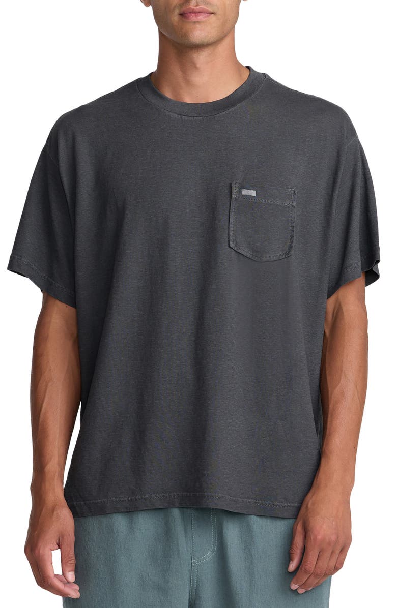 RVCA Vacancy Pocket T-Shirt, Main, color, Pirate Black