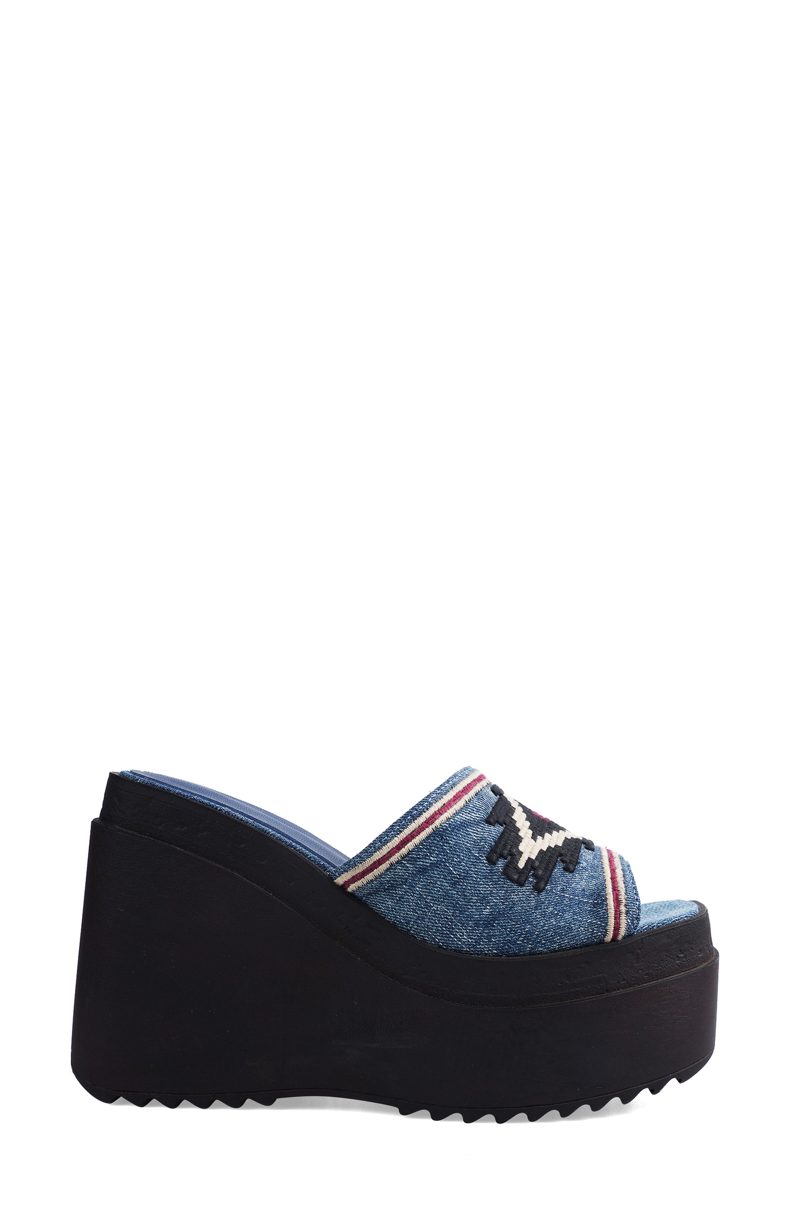 Berina Platform Wedge Sandal, Alternate, color, BLUE