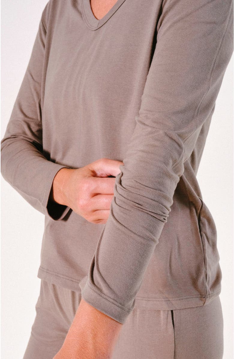 POPLINEN Toni PJ Shirt, Alternate, color, Olive