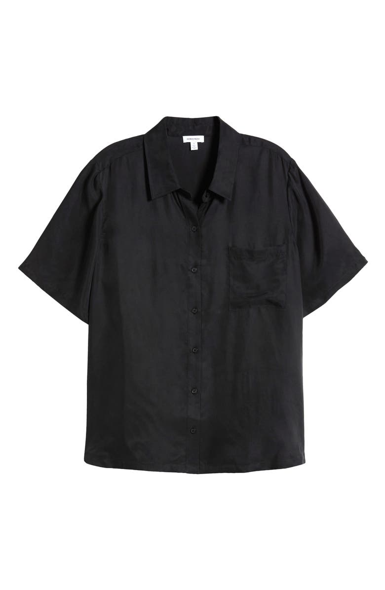 Nordstrom One Pocket Short Sleeve Button-Up Shirt, Alternate, color, 