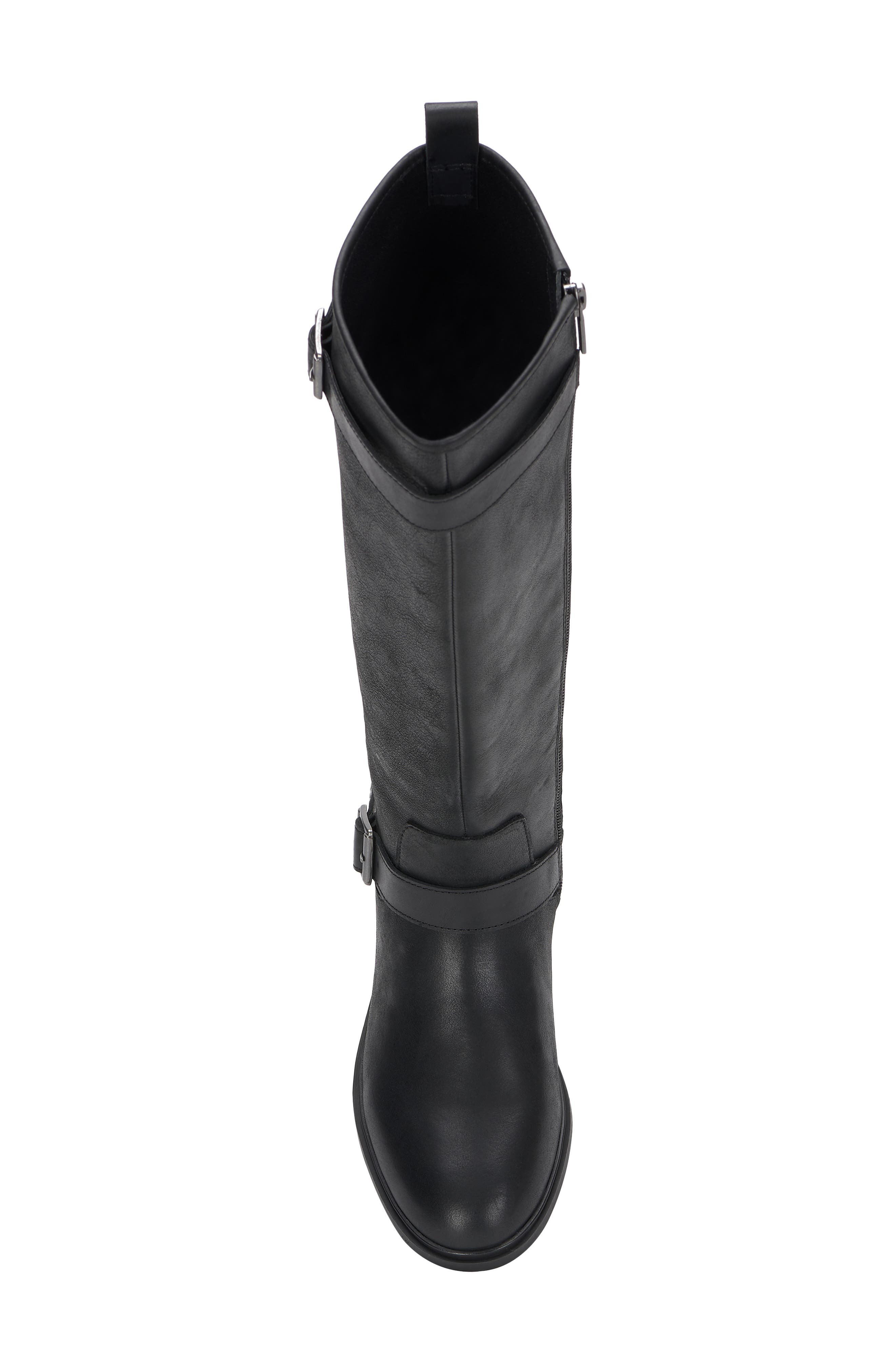 Hinley Leather Tall Boot, Alternate, color, BLACK