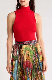 Alice + Olivia Darcey Quarter-Zip Sweater Tank