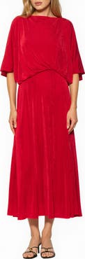 Alexia Admor Avenelle Drape Maxi Dress