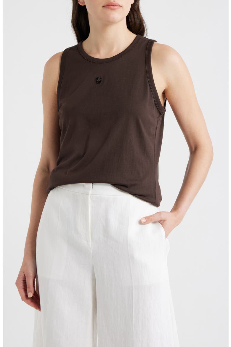 Eveysa Knit Tank, Main, color, CAVE BROWN