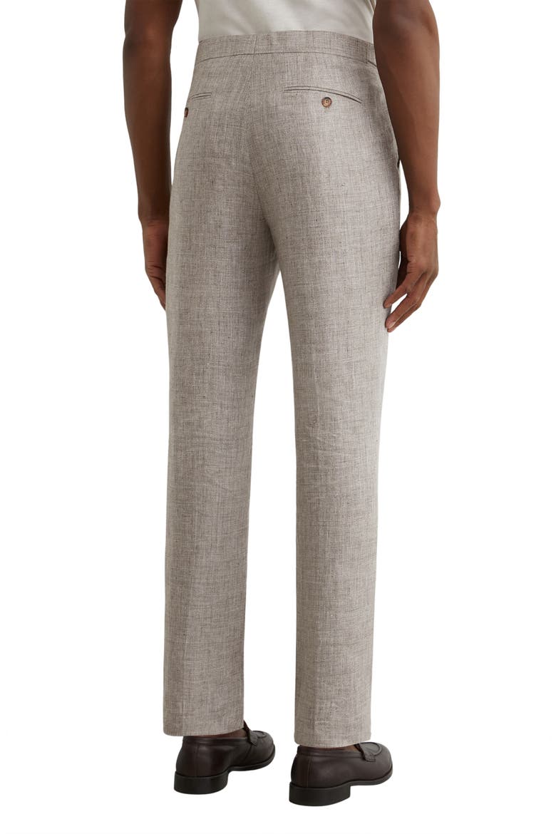Amore Linen Tailored Fit Suit Pants, Alternate, color, TAUPE BROWN