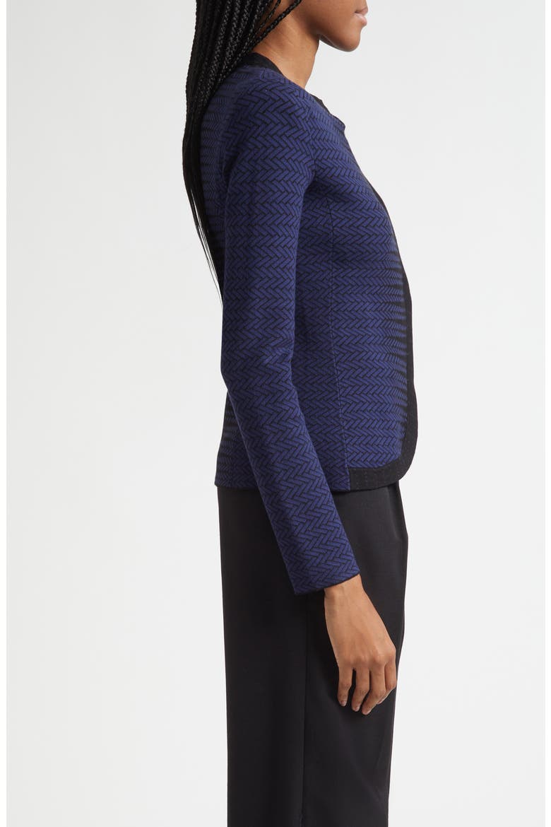 Pattern Knit Jacket, Alternate, color, BLUE MULTI