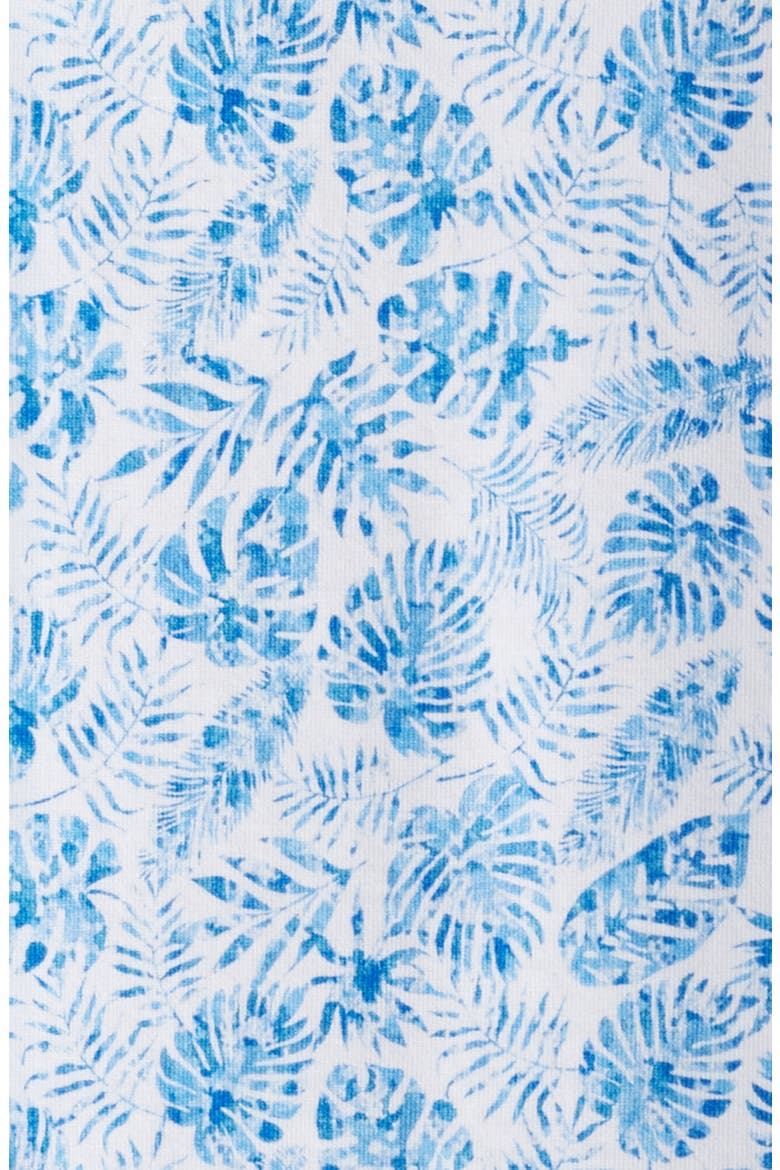 James OoohCotton® Leaf Print Button-Up Shirt, Alternate, color, CLASSIC BLUE
