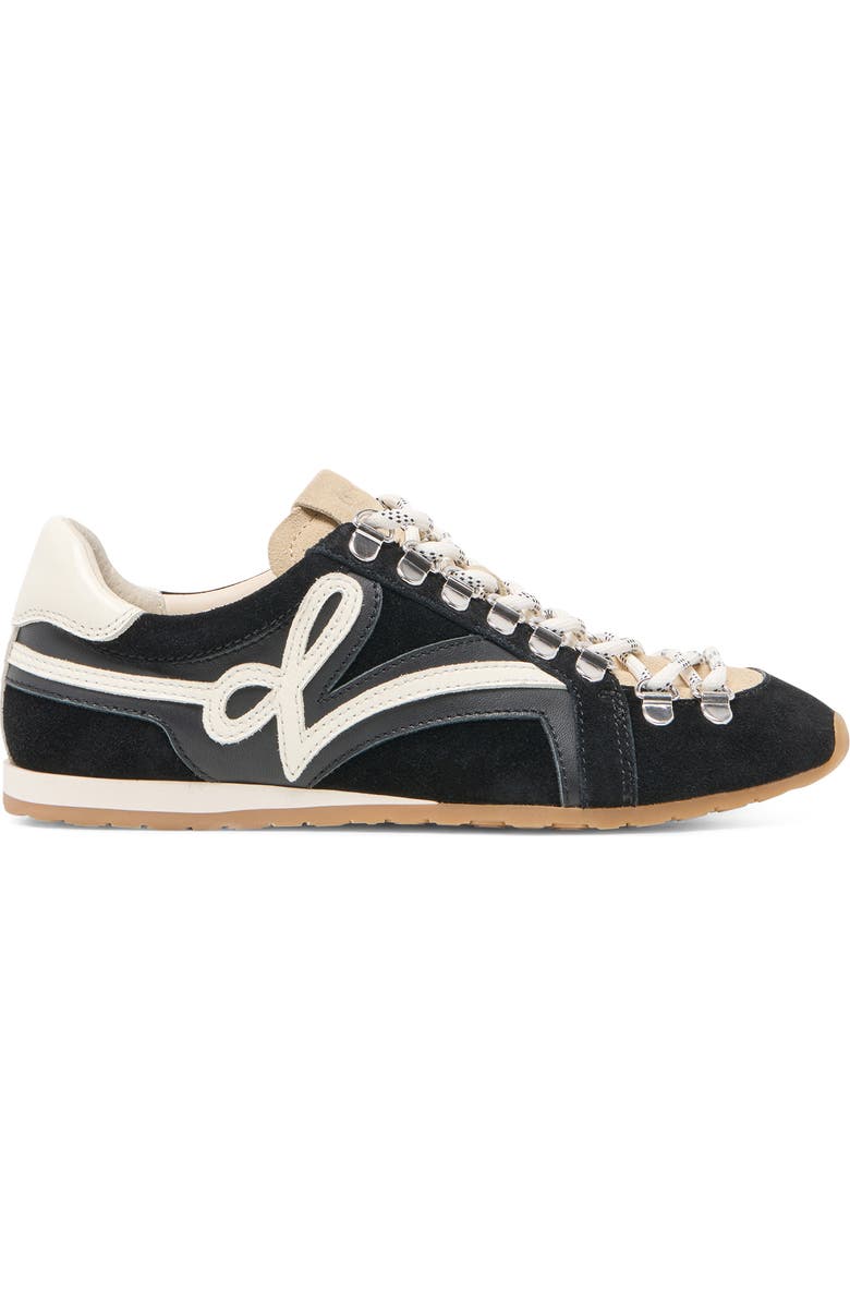 Dolce Vita Deacon Sneaker, Alternate, color, Black/White Suede