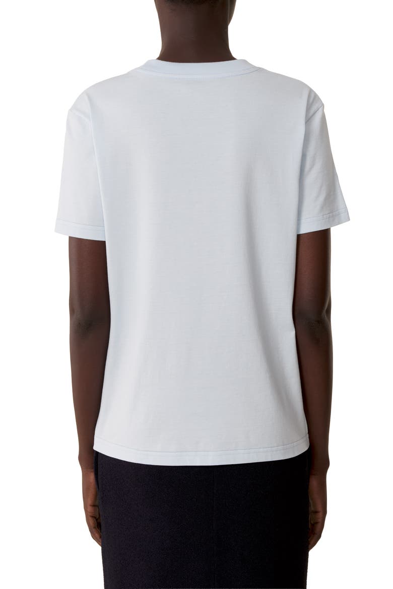 Mother And Daughter Embroidered Cotton Jersey T-Shirt, Alternate, color, Pale blue