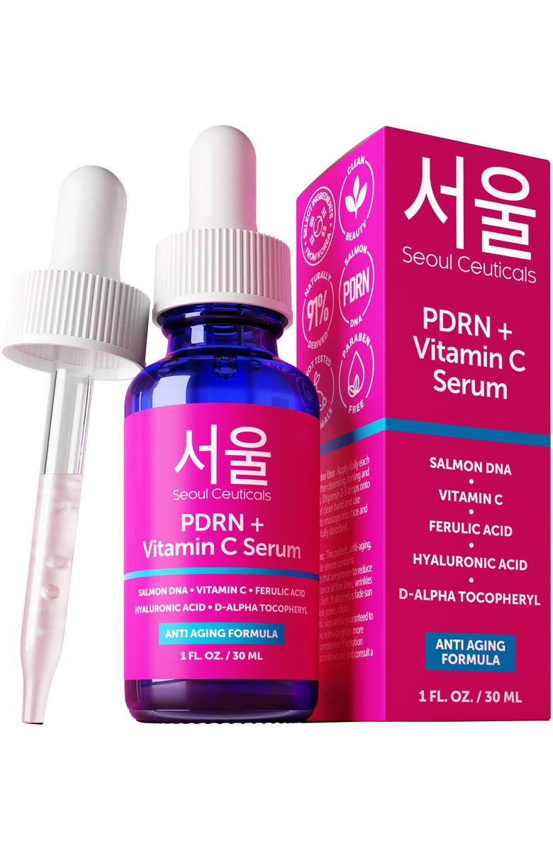 Seoul Ceuticals Korean Skin Care PDRN + Vitamin C Serum, Main, color, NO COLOR