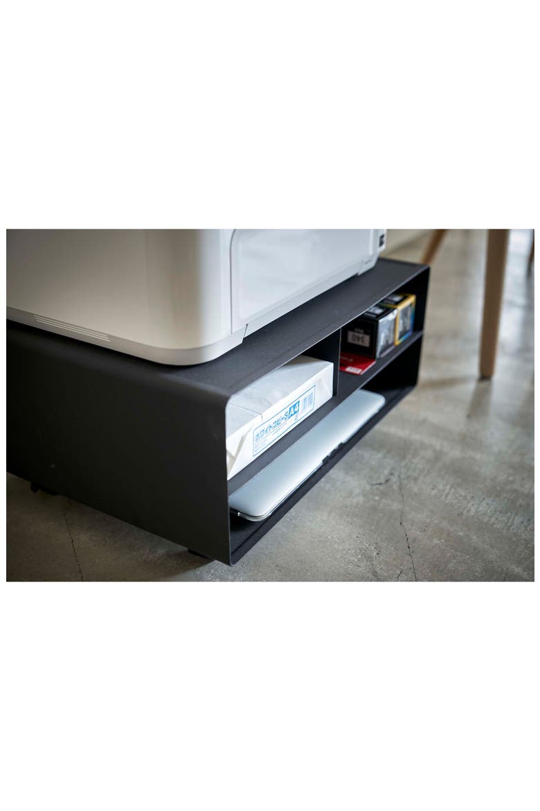 Tower Desktop Printer Stand, Alternate, color, BLACK