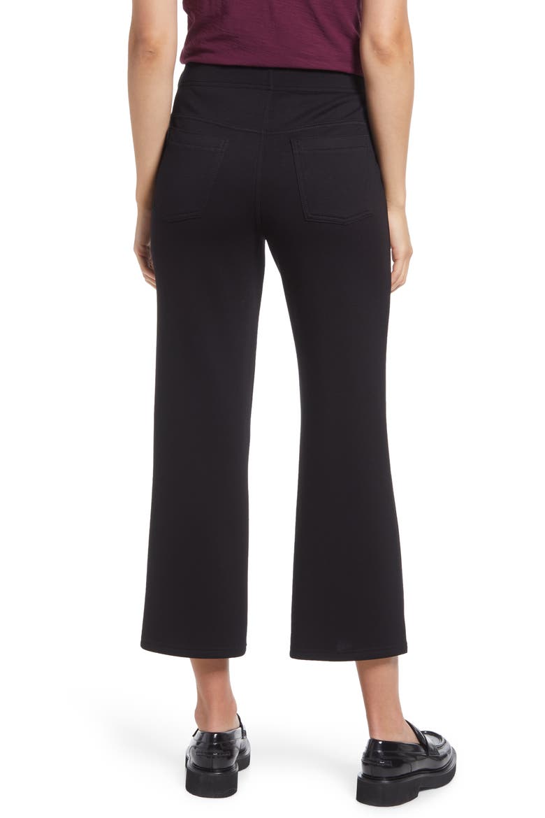 Pontease Crop Flare Leggings, Alternate, color, BLACK