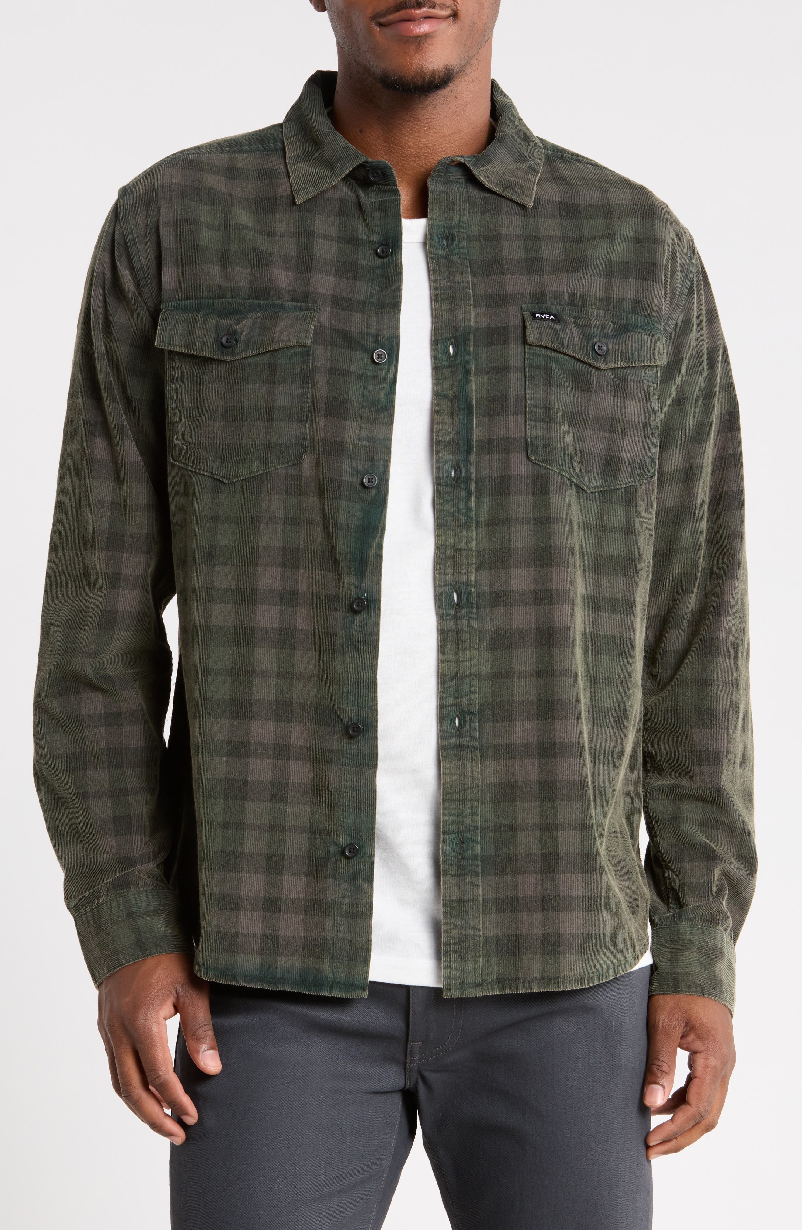 Artifice Cotton Corduroy Button-Up Shirt