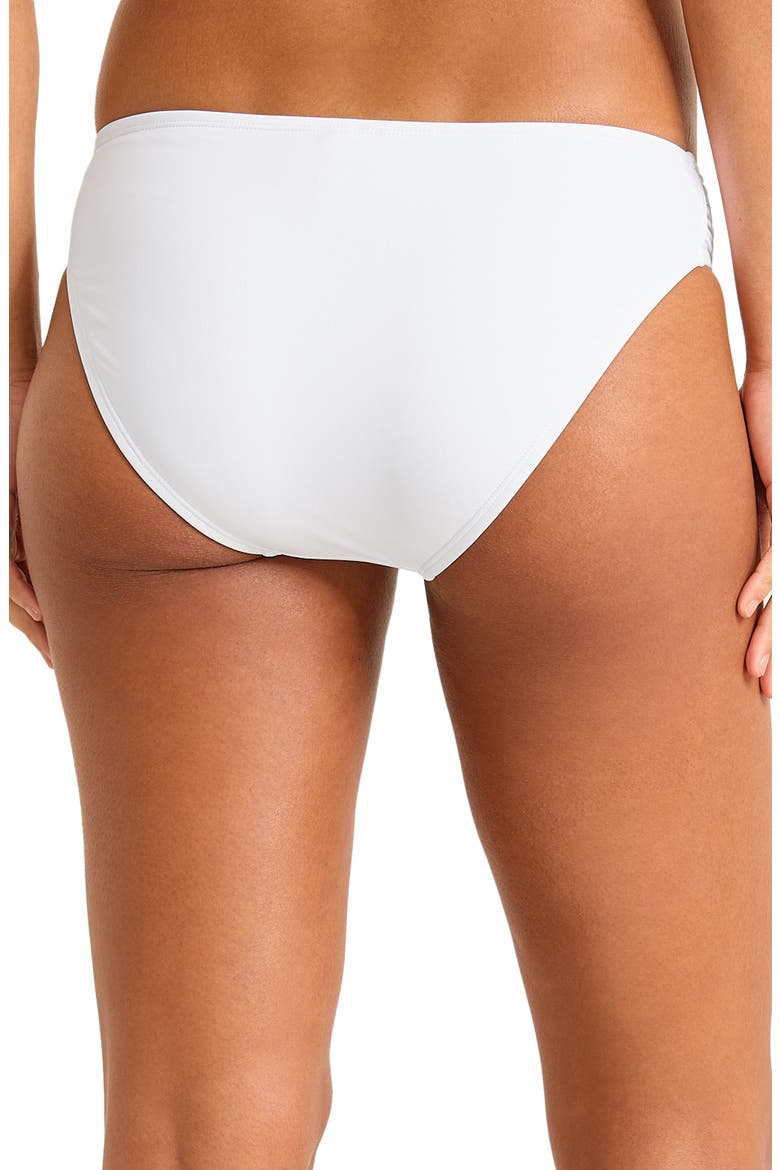 Pearl Hipster UPF 50+ Bikini Bottoms, Alternate, color, WHITE