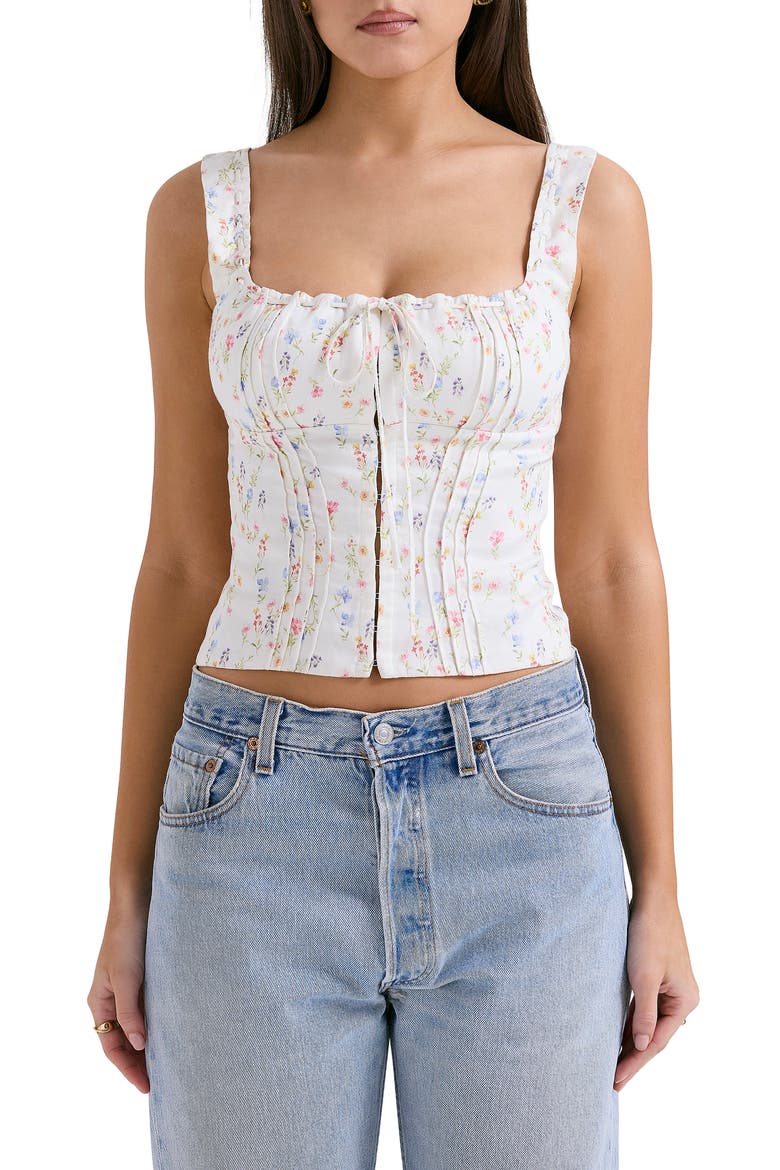 Chicca Square Neck Corset Top (Women) | Nordstrom