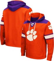 COLOSSEUM Men's Colosseum Orange Clemson Tigers 2.0 Lace-Up Pullover Hoodie