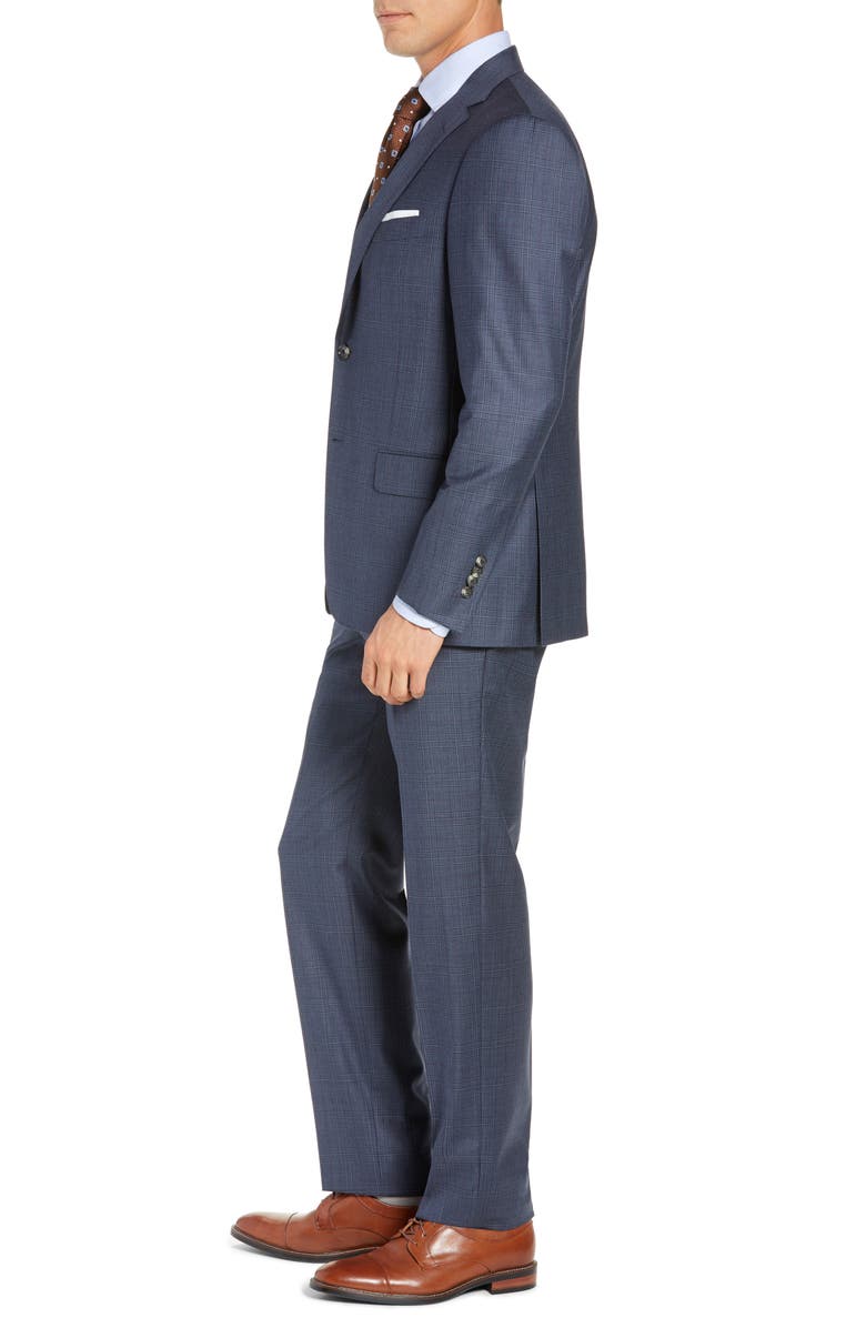 Hickey Freeman Classic Fit Plaid Wool Suit, Alternate, color,