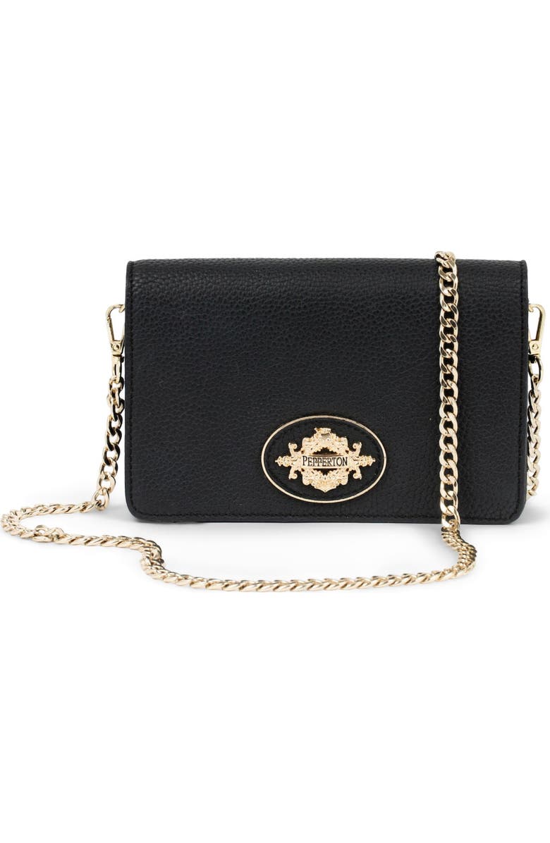 Pepperton Collection St. Laurence Small Crossbody, Main, color, Onyx